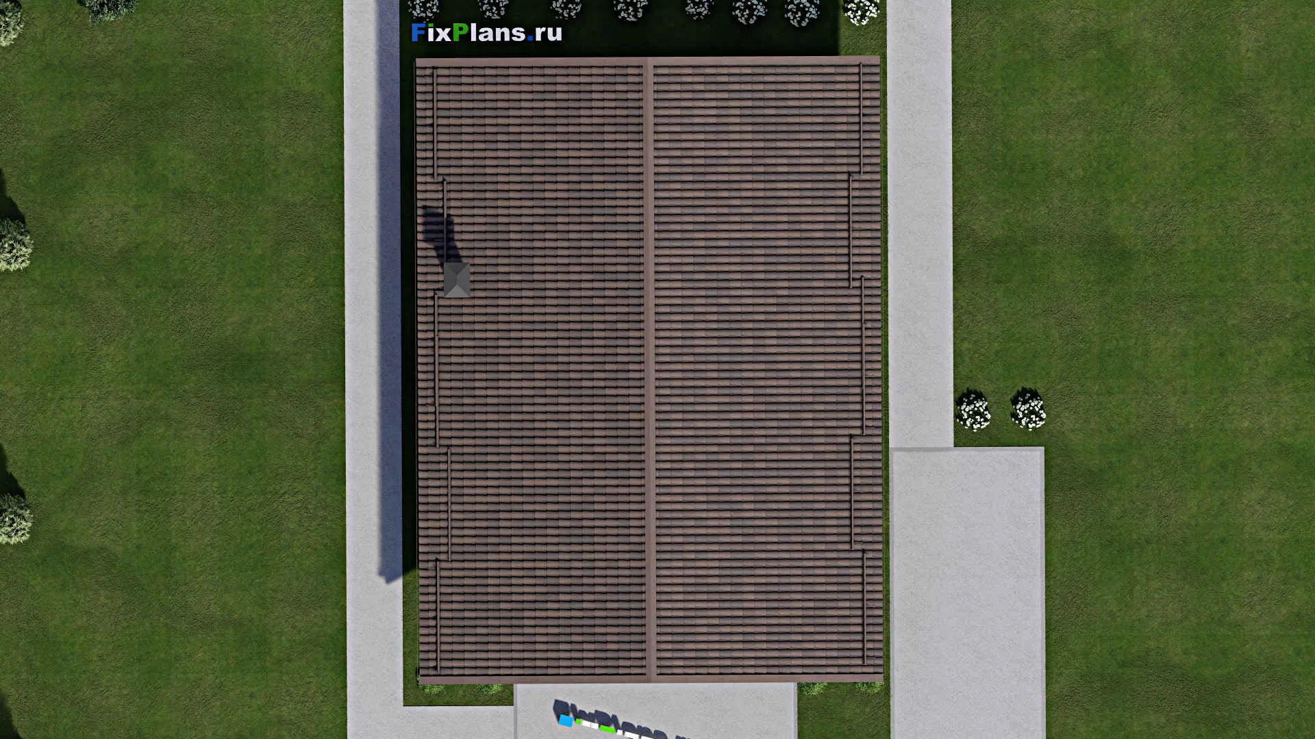 F-10061 - План одноэтажного дома 11 на 16, площадью 130 м² с 3 спальнями