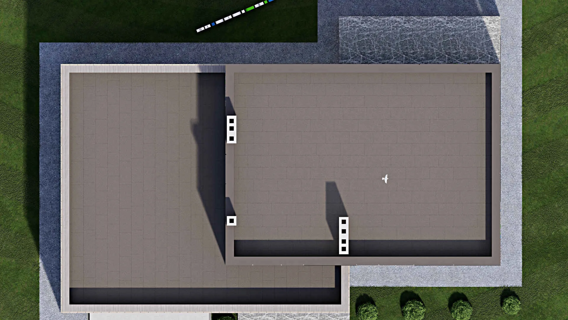 F-1871 - Проект двухэтажного дома 11 на 19, площадью 230 м² с террасой, балконом, гаражом на 2 машины и 4 спальнями