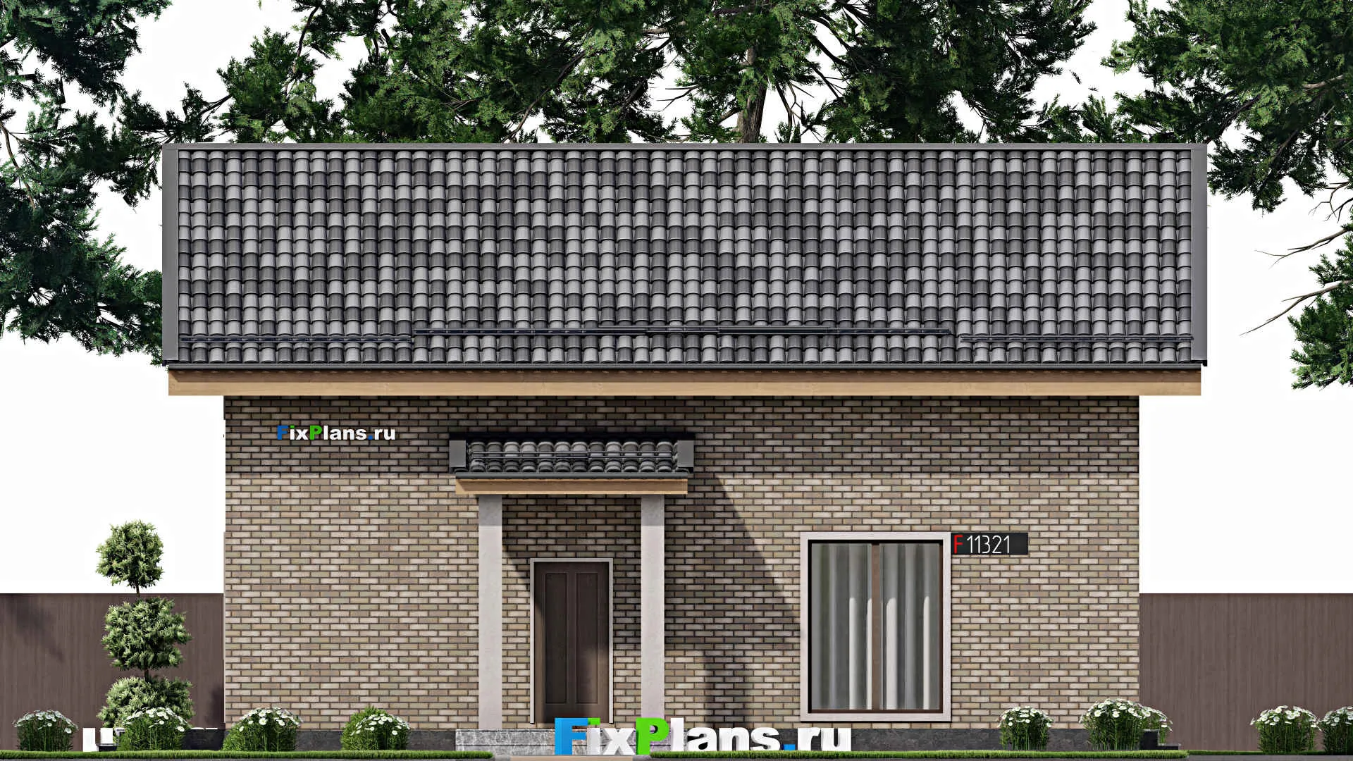 F-11321 - Проект дома с мансардой 10 на 13, площадью 130 м² с 3 спальнями